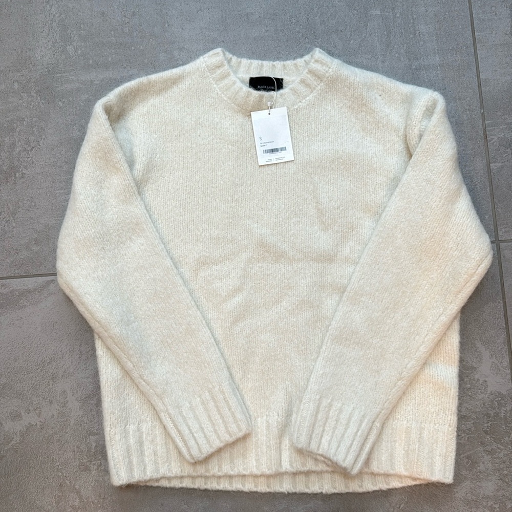 Oak and fort knit sweater cream/white